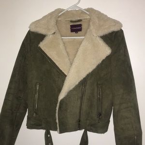 Vigoss faux suede Moto jacket